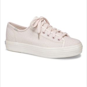 KEDS Triple Kick Pink Platform Sneakers